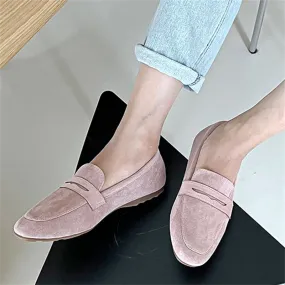Advbridge  -  Square Toe Loafers Slip On Shoes Women Soft Comfortable Ballet Boat Sneakers Simple Shallow Breathable Office Flats