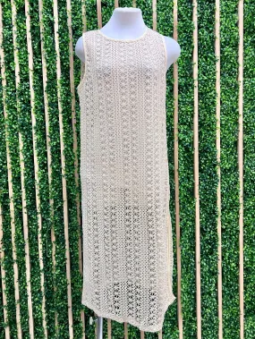 Airy Summer Knit Vest Dress