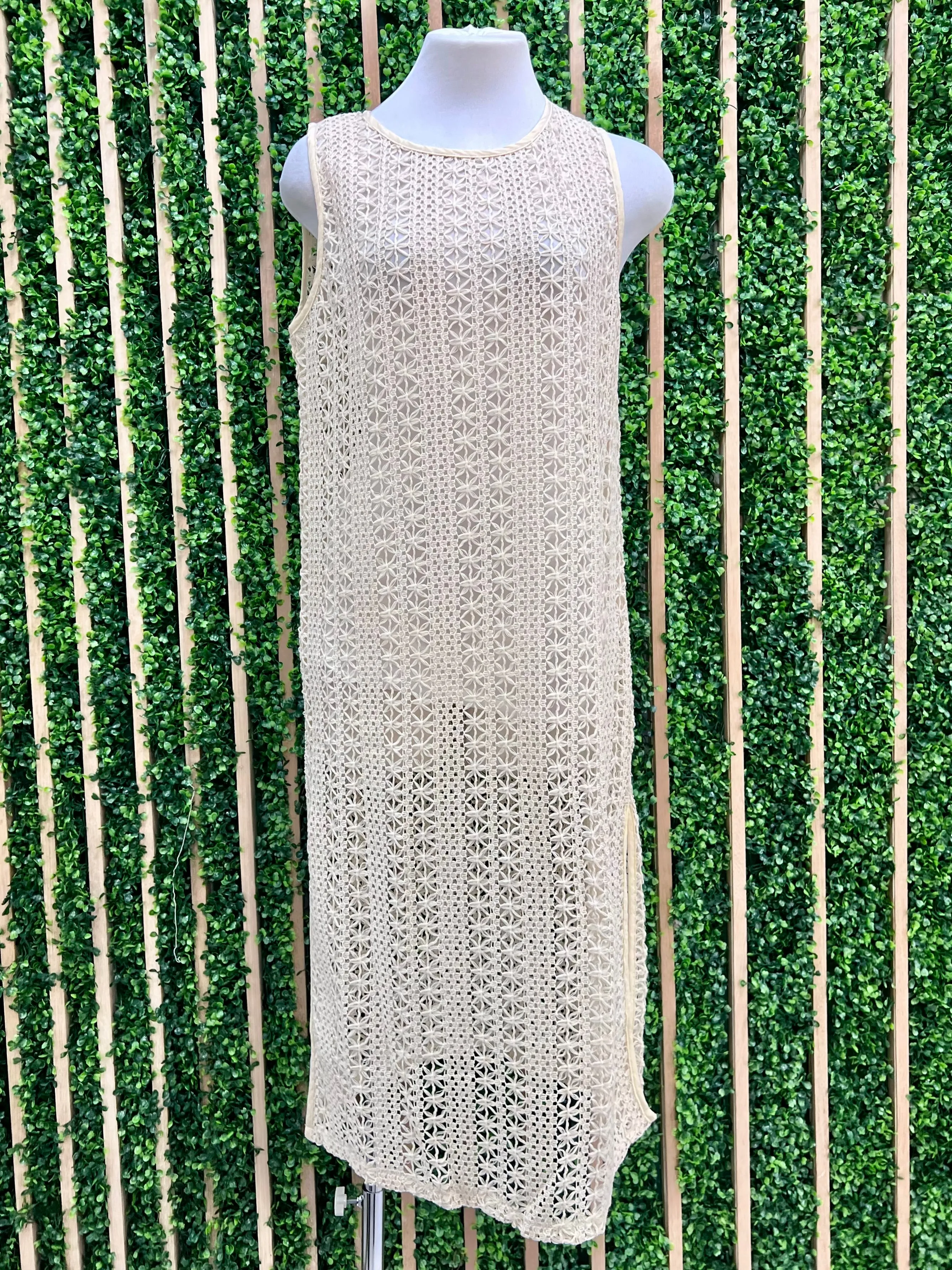 Airy Summer Knit Vest Dress