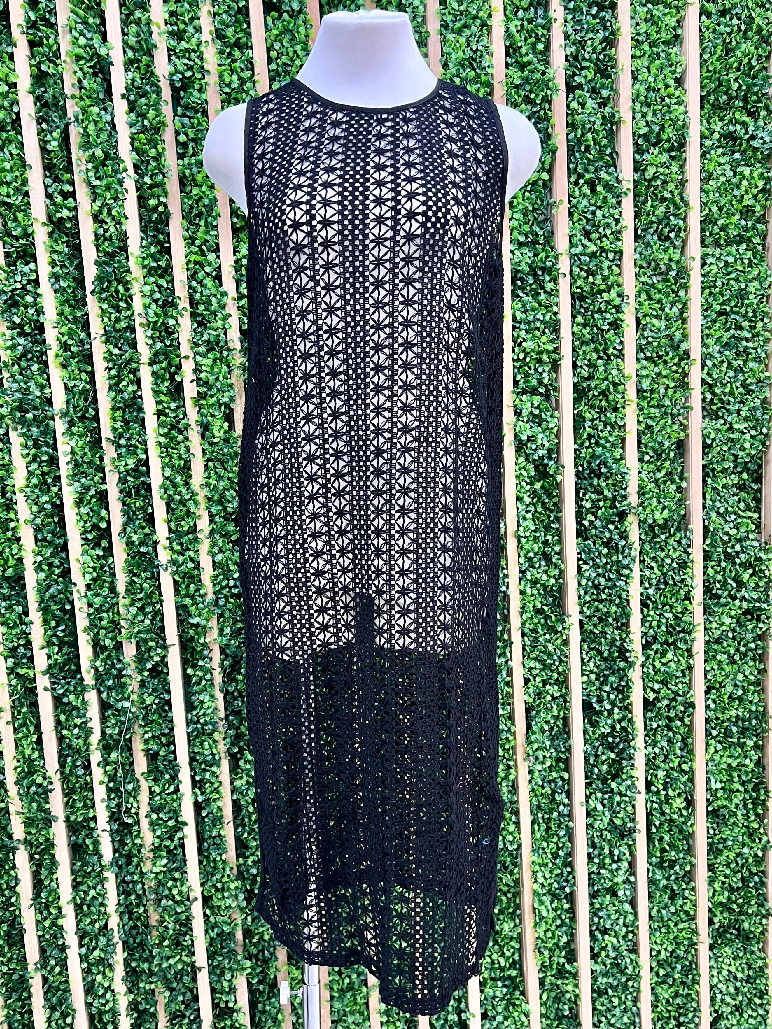 Airy Summer Knit Vest Dress