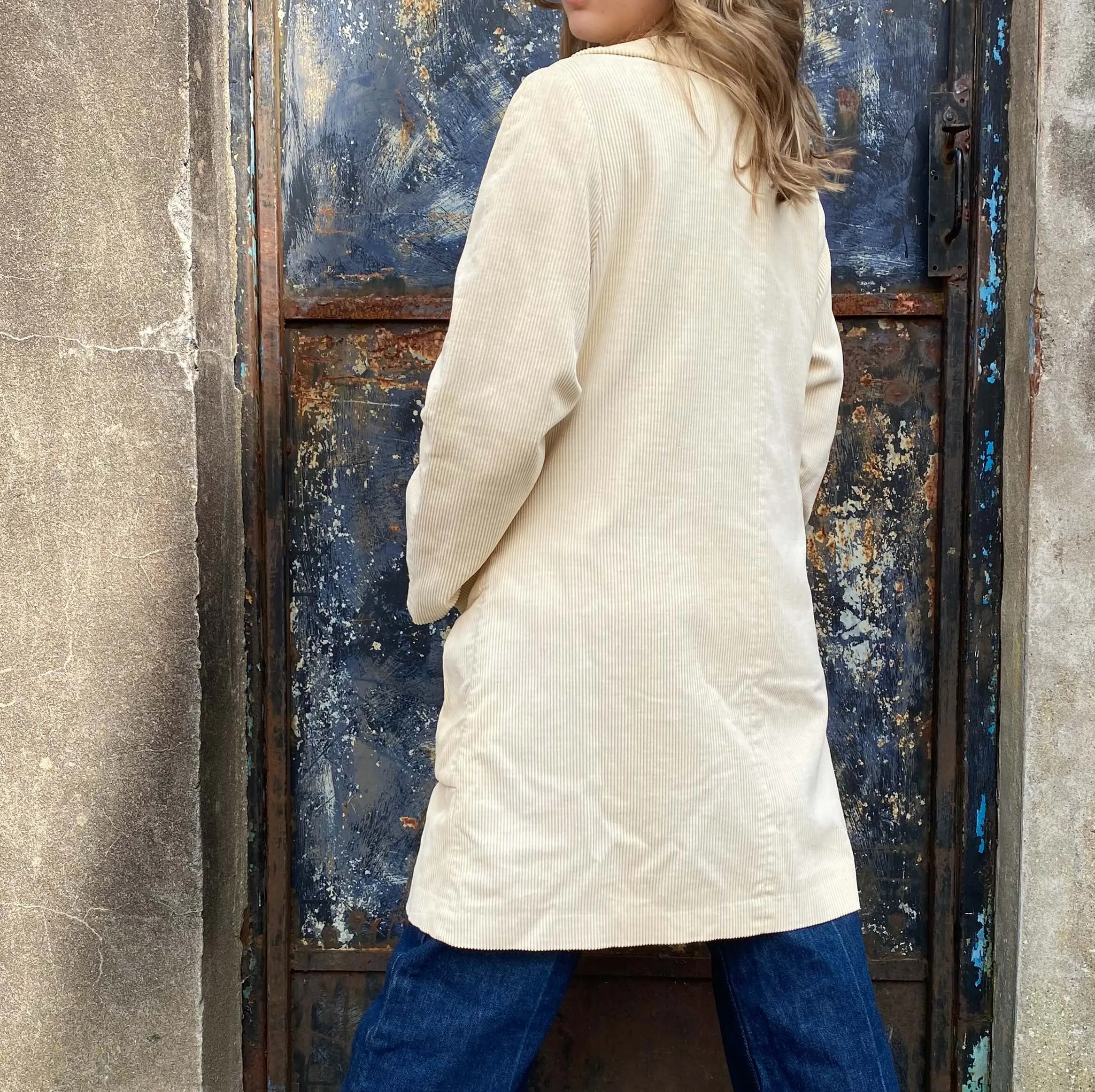 Beautiful 1960s Cream Corduroy Coat