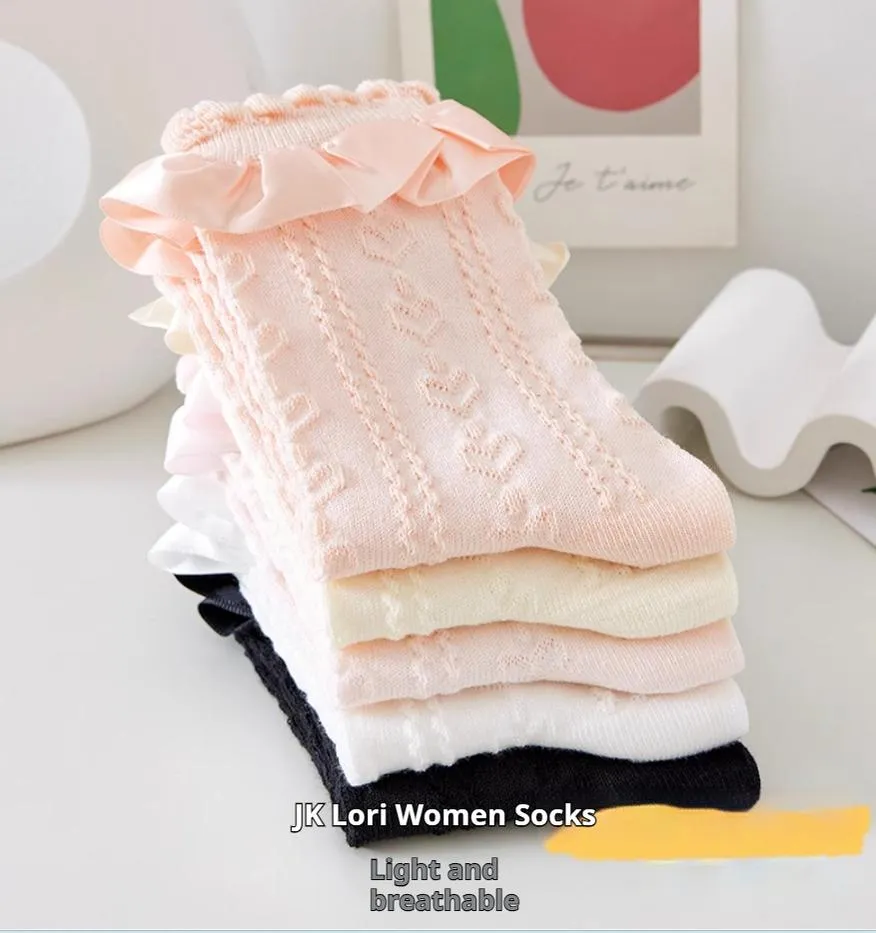 (BFM)JingChi~Sweet Lolita Socks Women's Multicolor JK Mid-Calf Socks