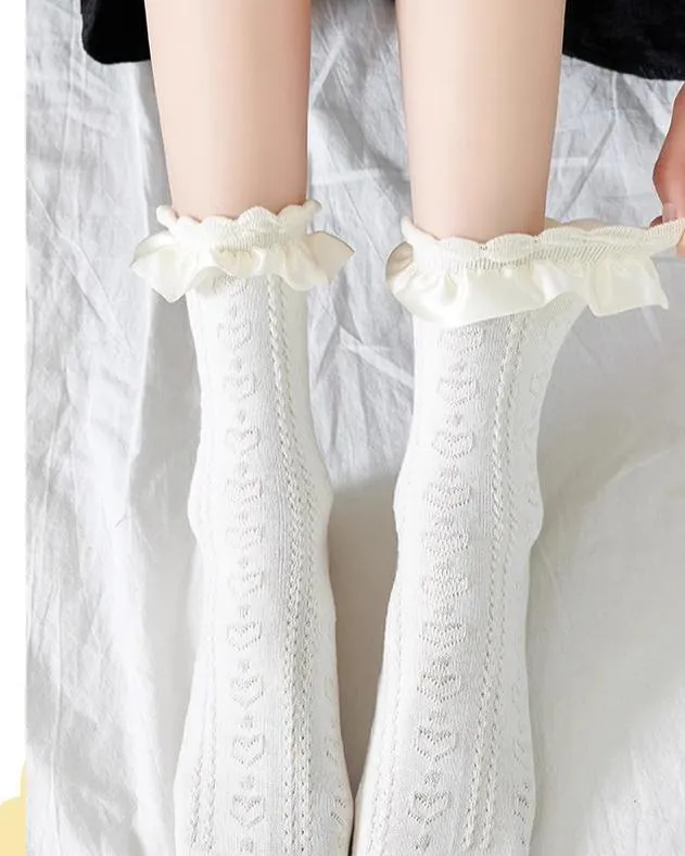(BFM)JingChi~Sweet Lolita Socks Women's Multicolor JK Mid-Calf Socks
