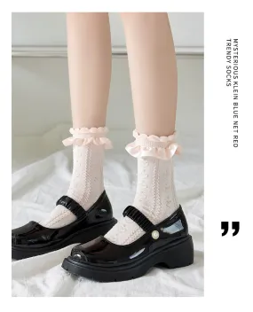 (BFM)JingChi~Sweet Lolita Socks Women's Multicolor JK Mid-Calf Socks