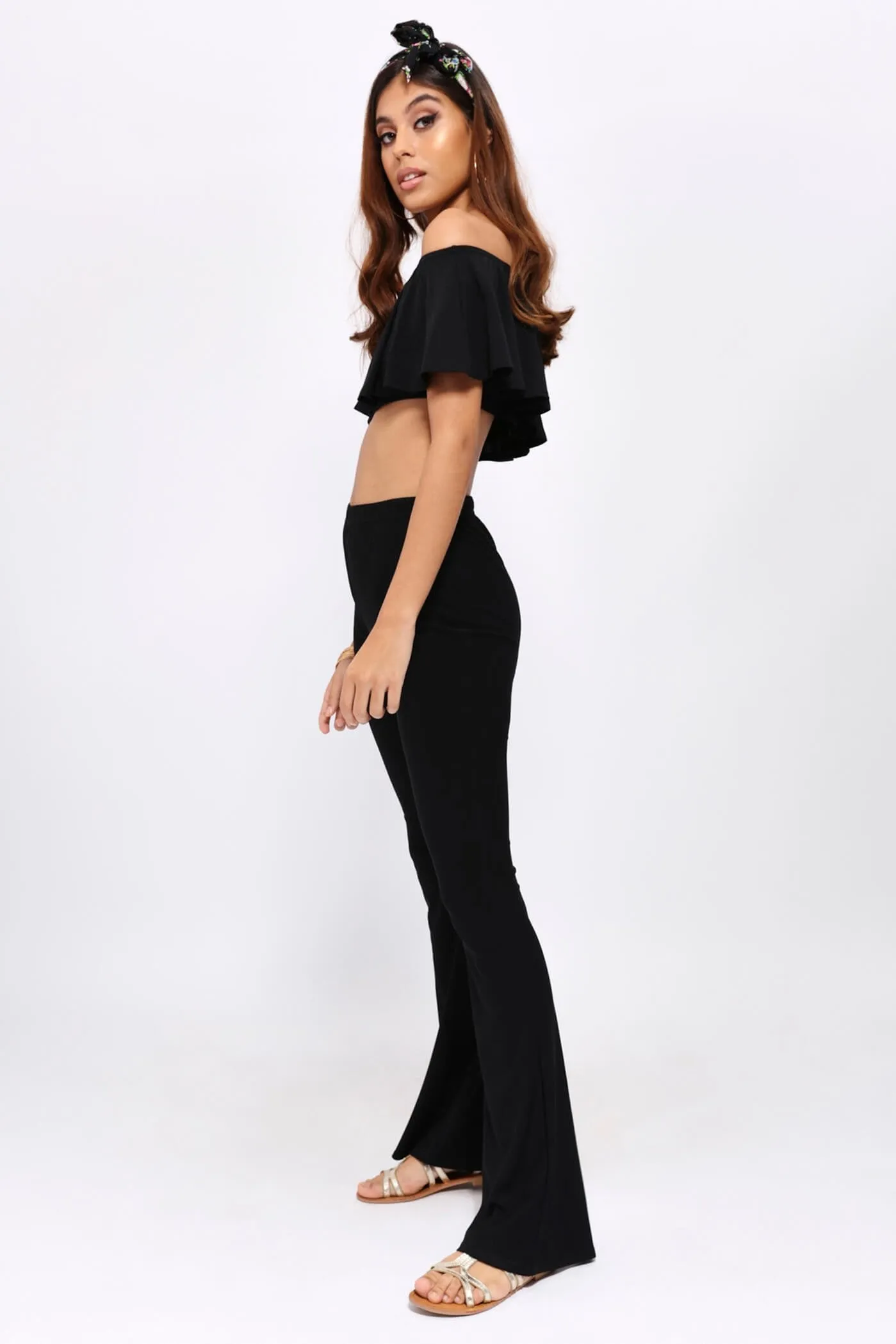 Black Flare Trousers