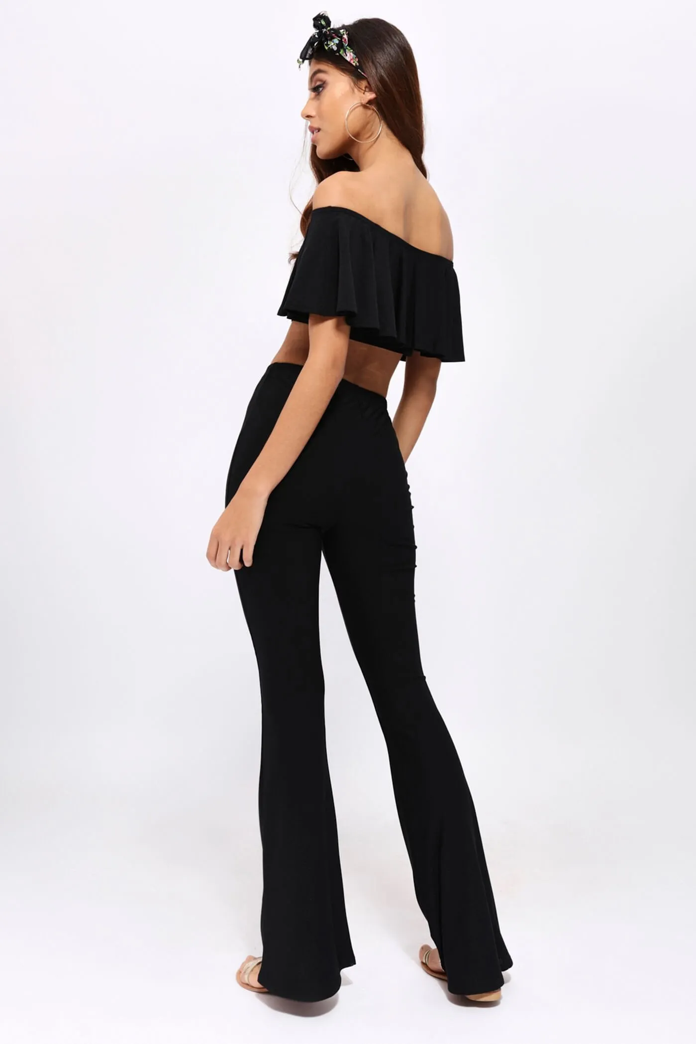 Black Flare Trousers