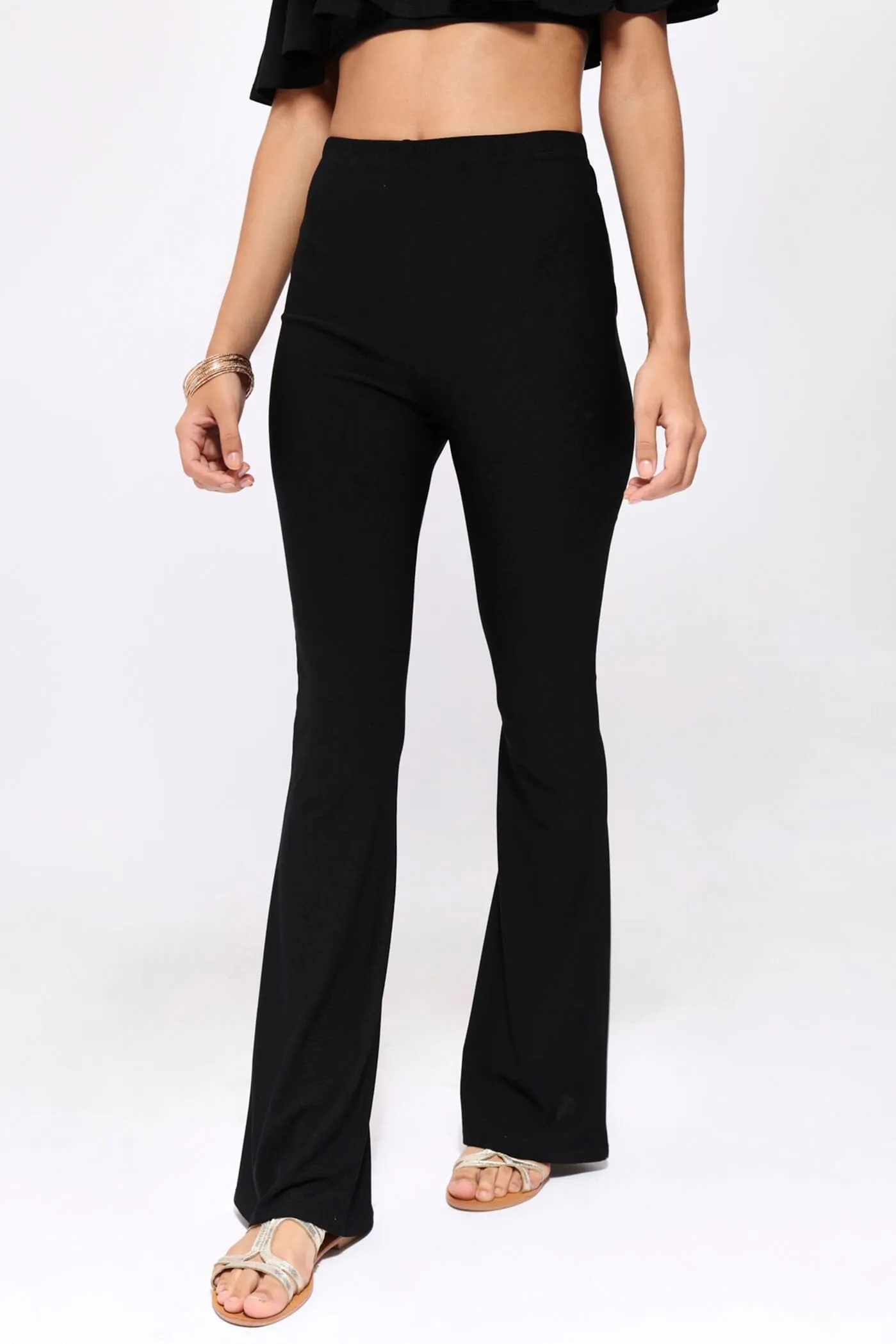 Black Flare Trousers