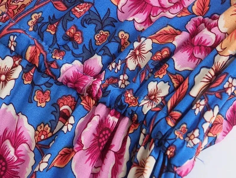 Boho Midi Dress, Sundress, Adrienne Theodosia