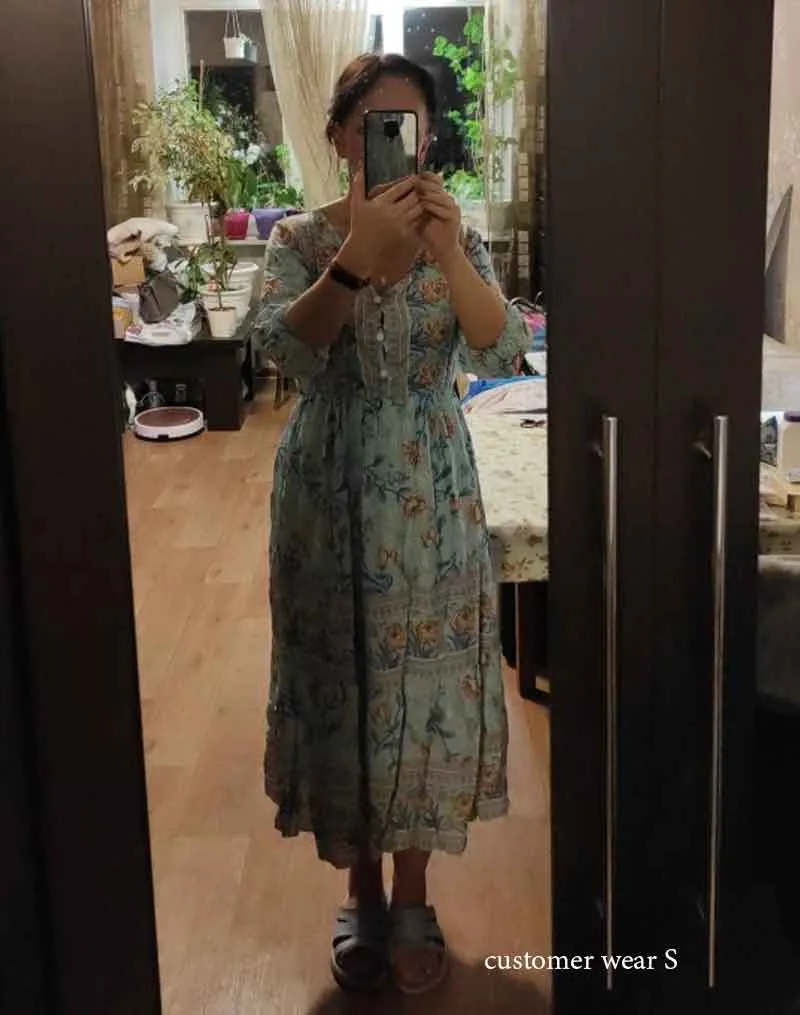 Boho Midi Dress, Sundress, Viola in Pink