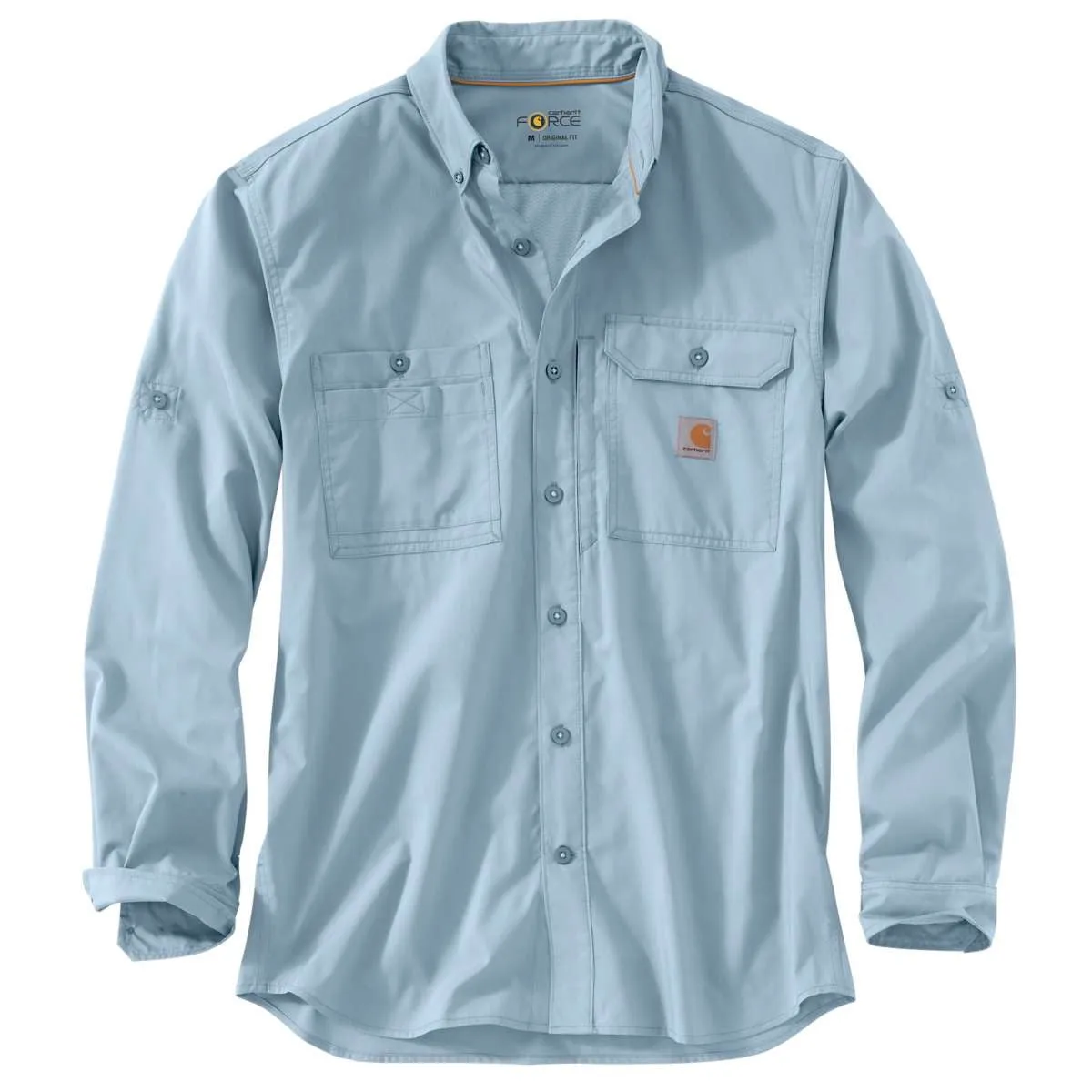 Carhartt Men's Celestial Blue Force Ridgefield Solid LS Shirt