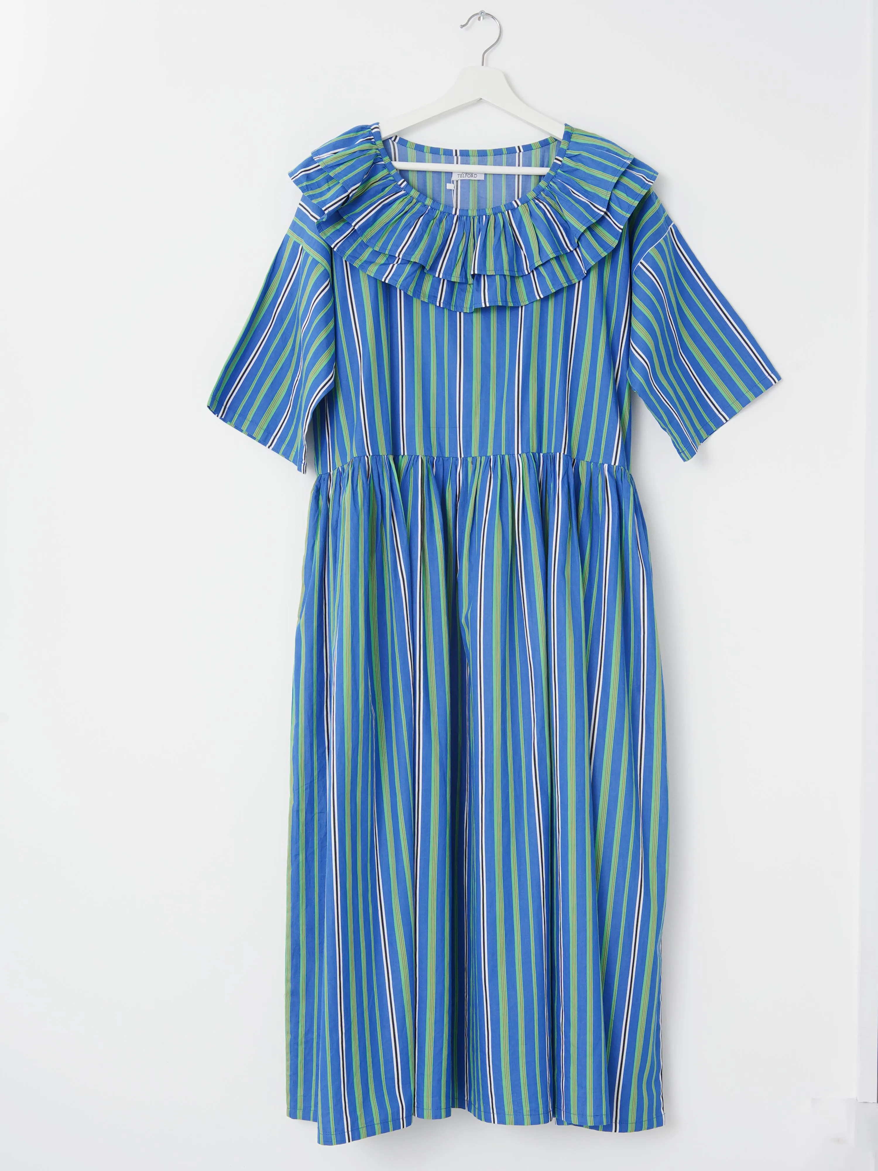 Cat Belted Voluminous Dress