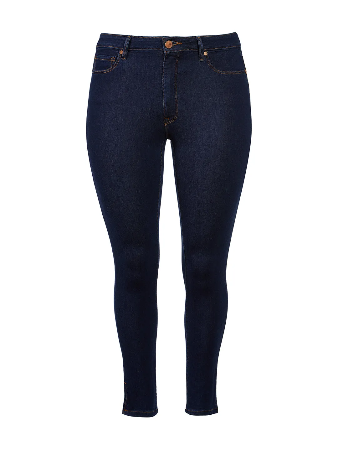 Dark Rinse Blue Blair Mid-Rise Skinny Jeans