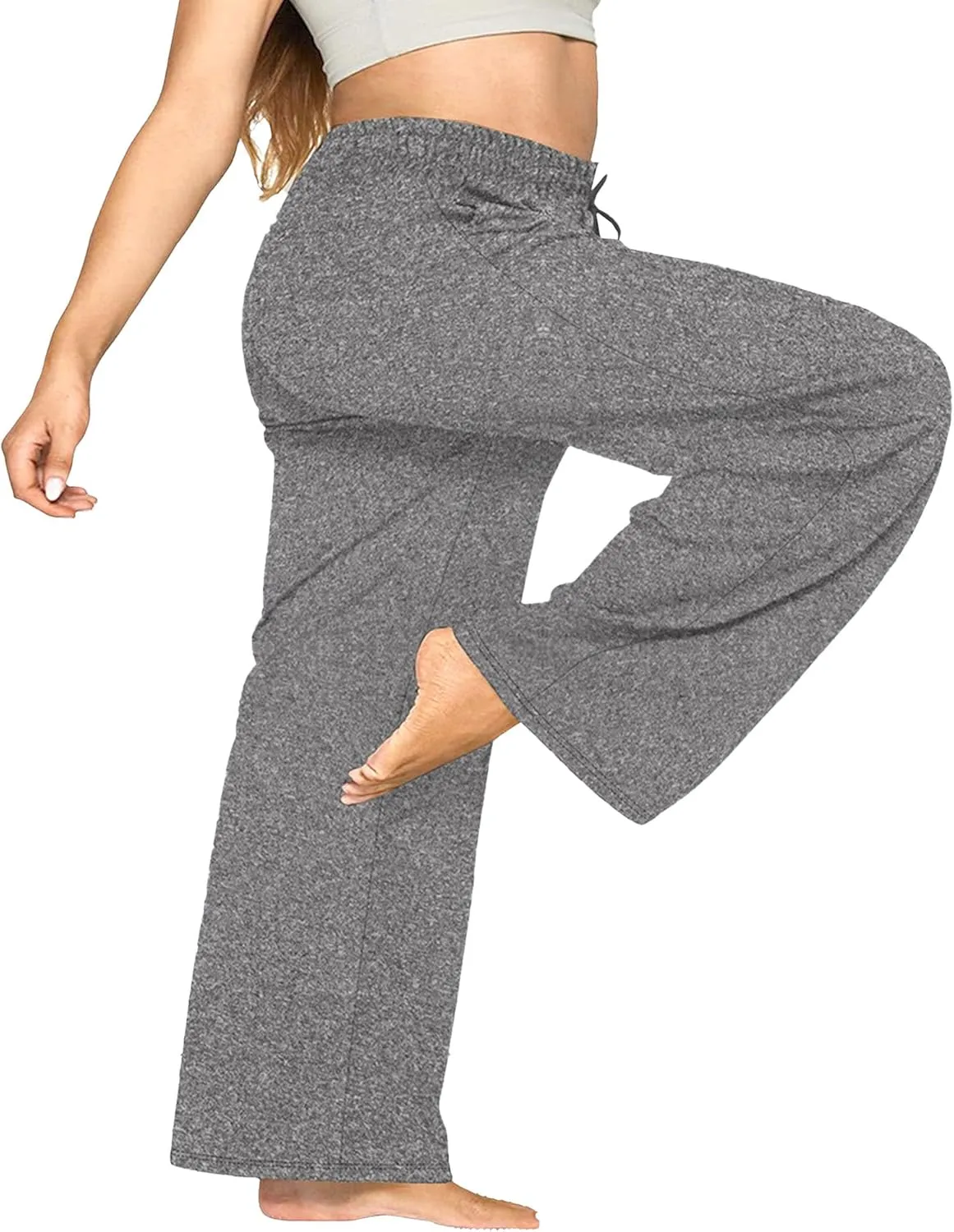 DGHM-JLMY Lady Fashion Commuter Straight Leg Pants Versatile Sports Loose Drawstring Trousers Essentials Wide Leg Pant