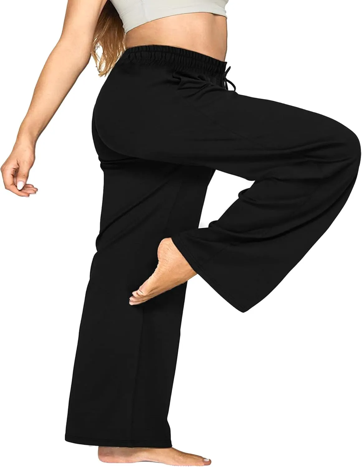 DGHM-JLMY Lady Fashion Commuter Straight Leg Pants Versatile Sports Loose Drawstring Trousers Essentials Wide Leg Pant