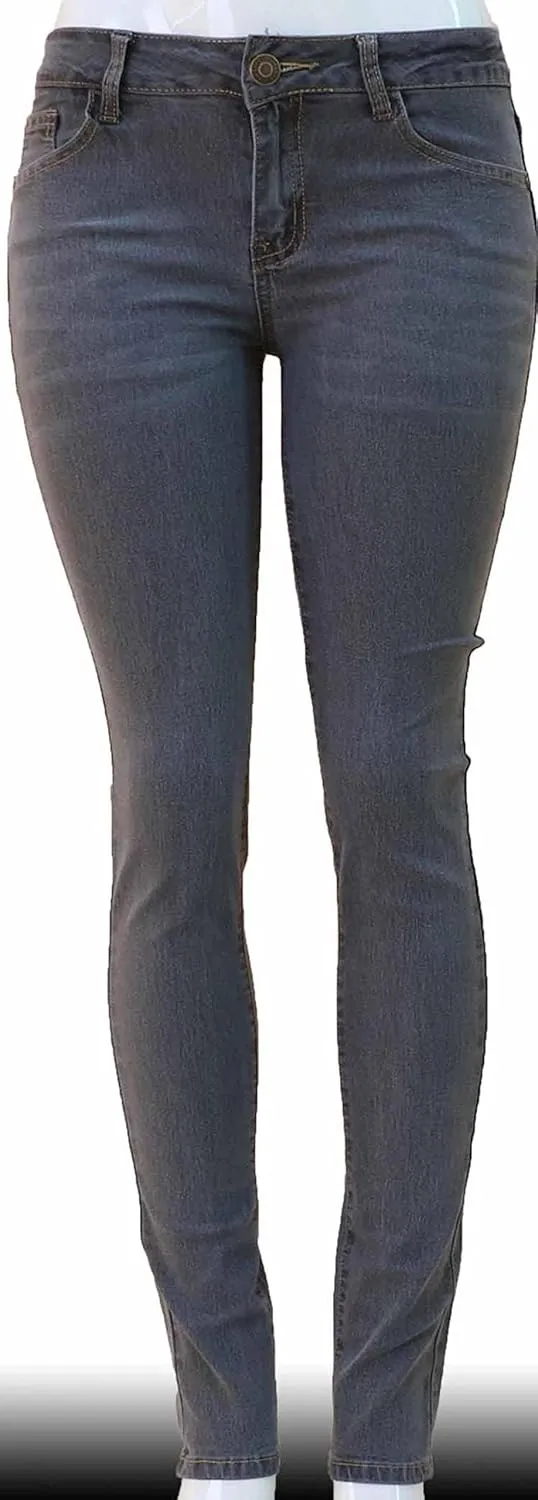 Diamante Women's Skinny Jeans Casual Stretch HIGH Waist Denim Jeans Pants
