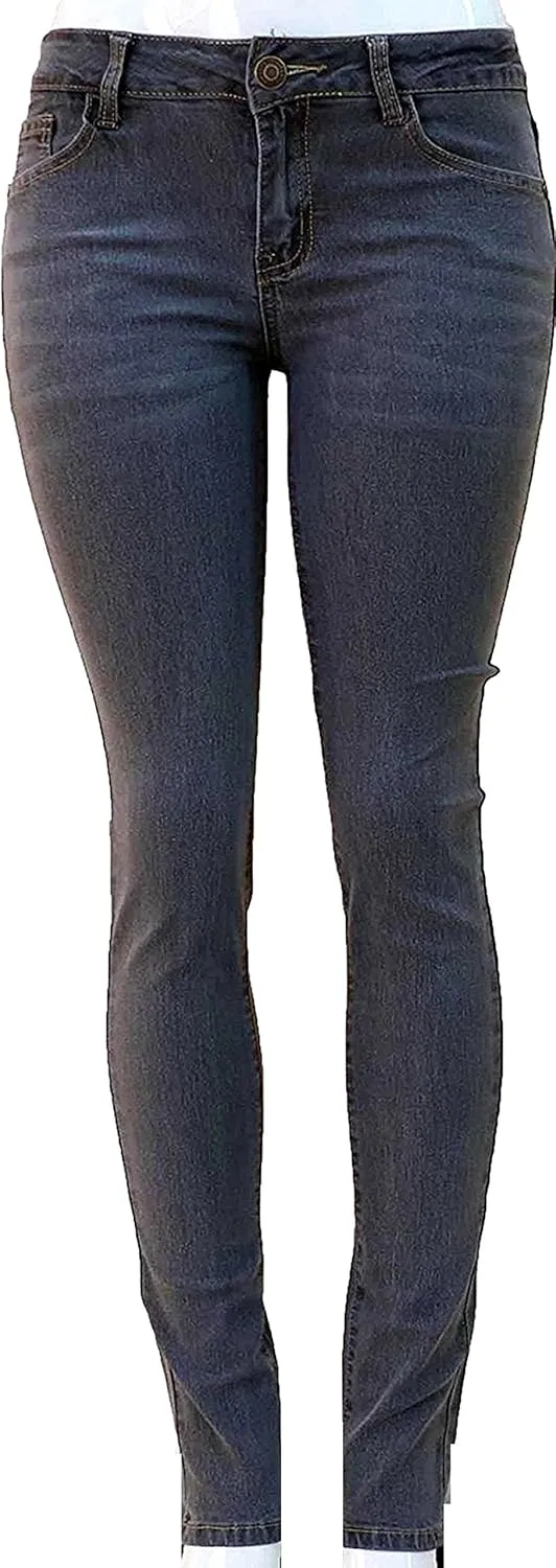 Diamante Women's Skinny Jeans Casual Stretch HIGH Waist Denim Jeans Pants