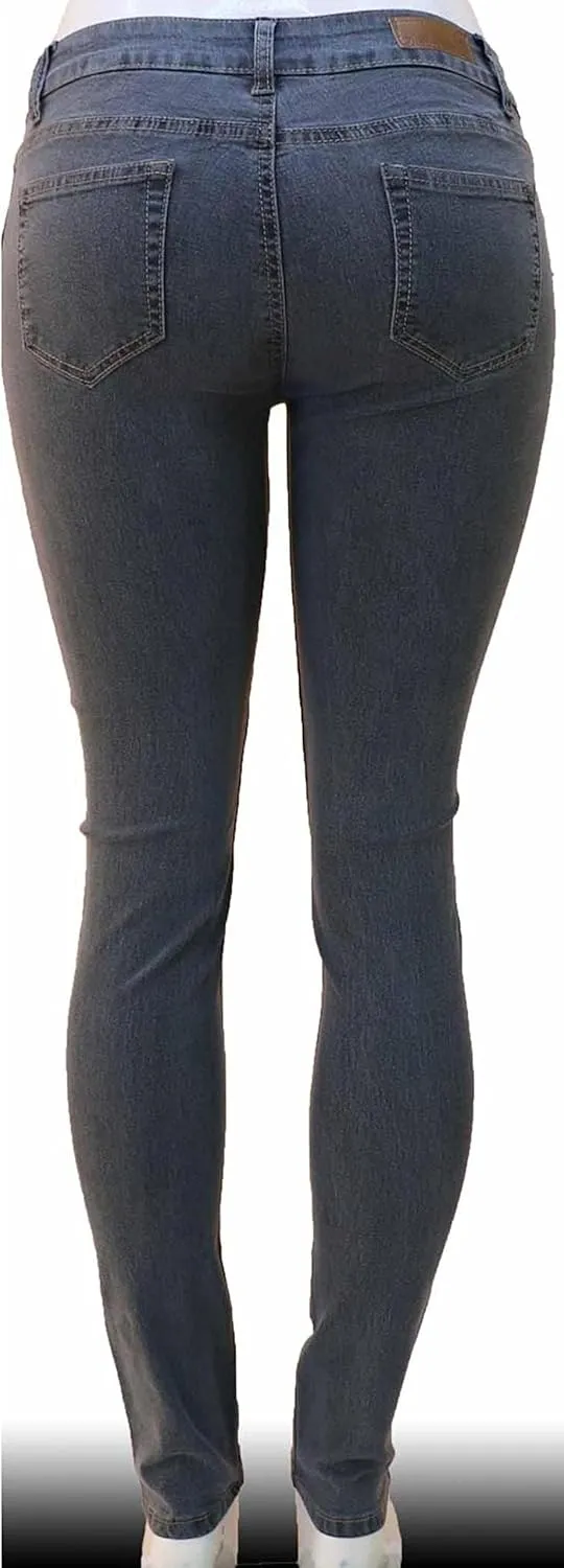 Diamante Women's Skinny Jeans Casual Stretch HIGH Waist Denim Jeans Pants