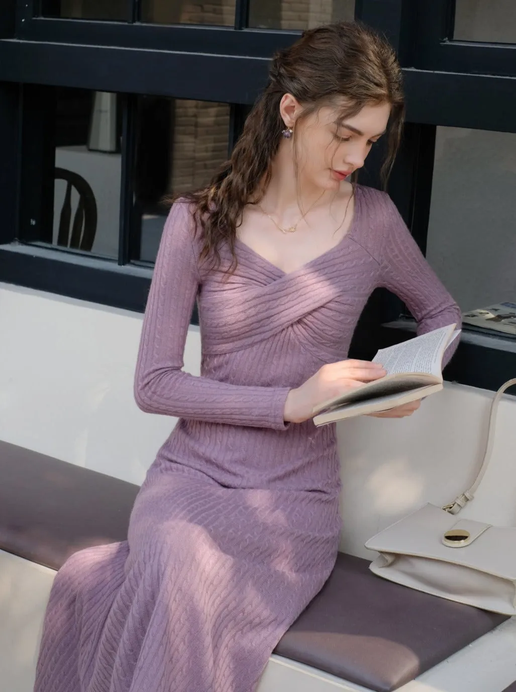 Dress Ribbon Retro Pace Long