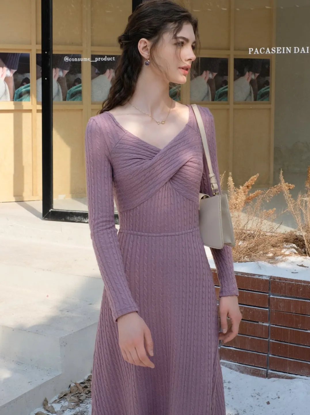 Dress Ribbon Retro Pace Long