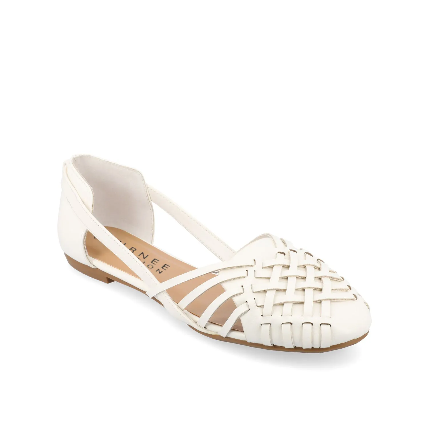 EKKO FAUX LEATHER FLATS IN WIDE