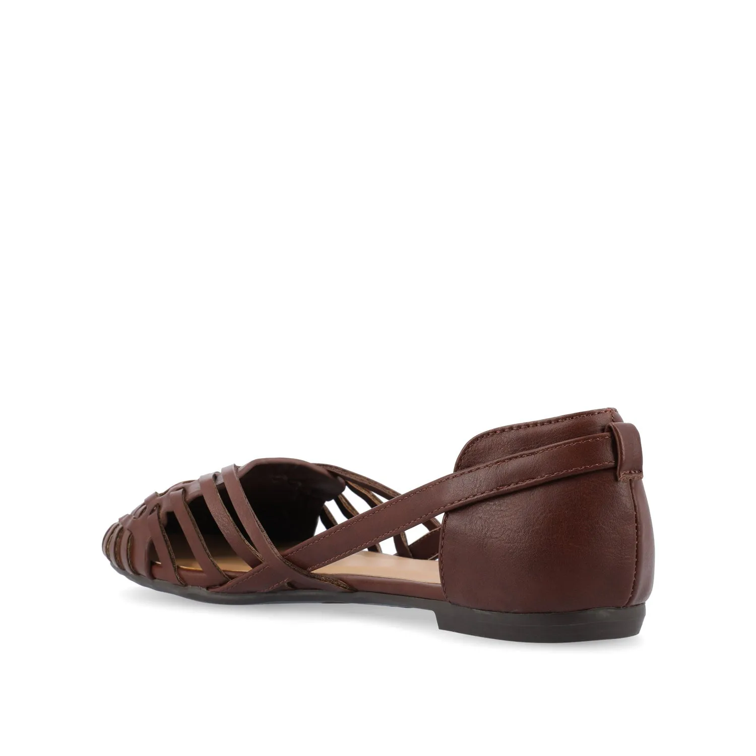 EKKO FAUX LEATHER FLATS IN WIDE