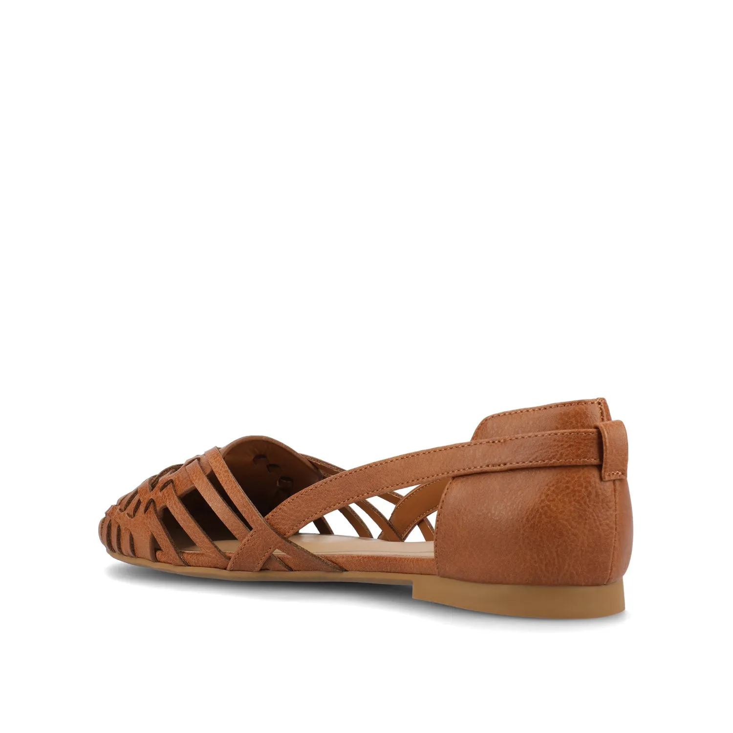 EKKO FAUX LEATHER FLATS IN WIDE