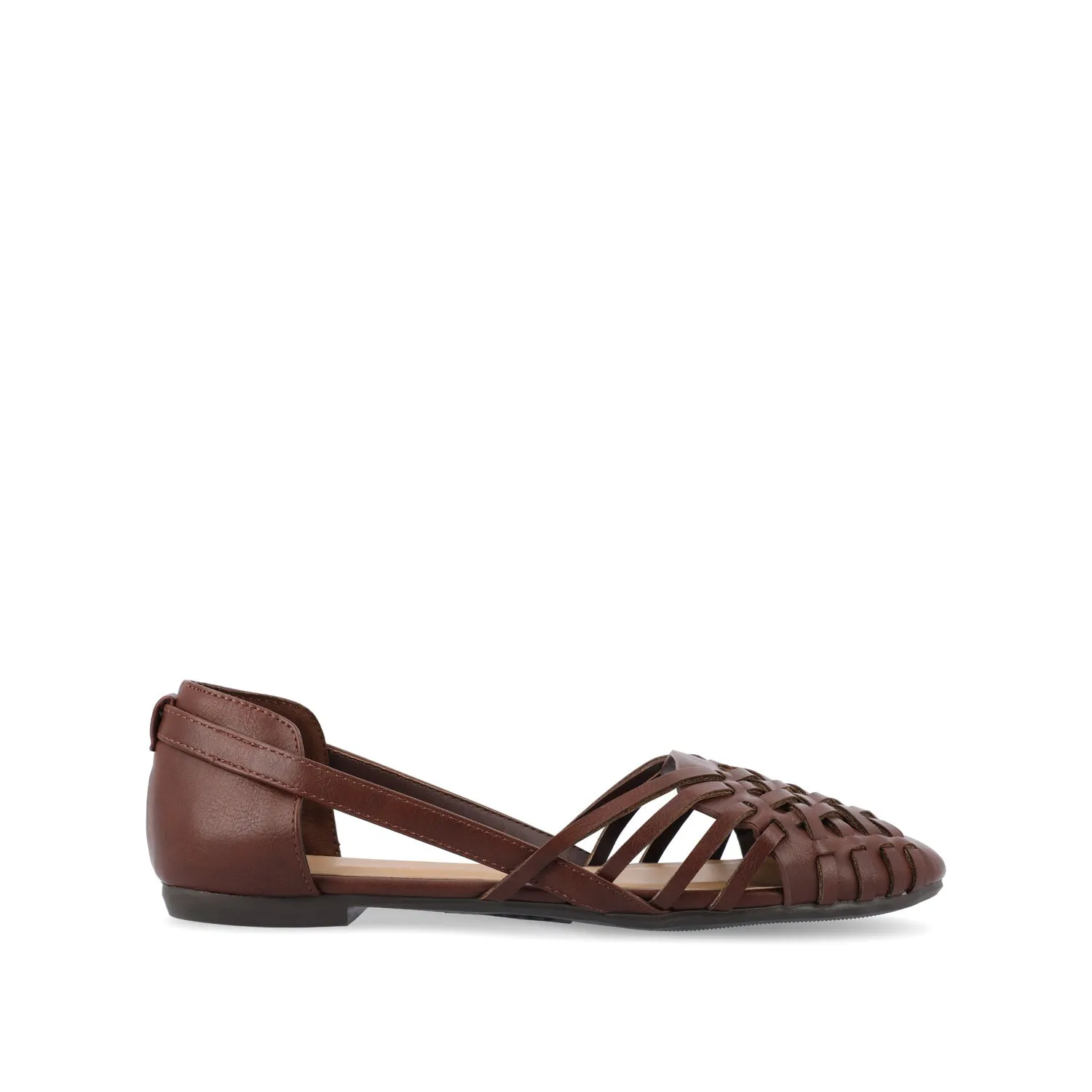 EKKO FAUX LEATHER FLATS IN WIDE