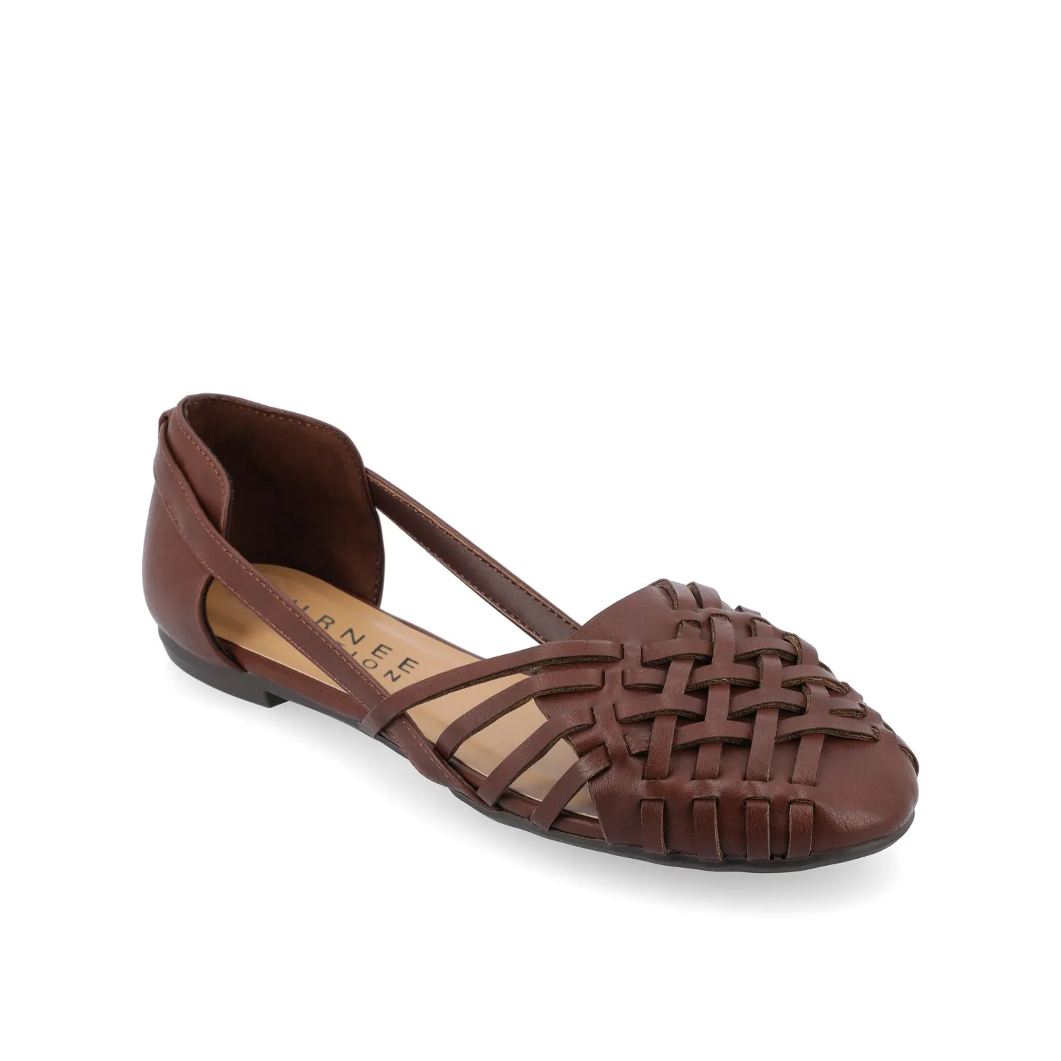EKKO FAUX LEATHER FLATS IN WIDE
