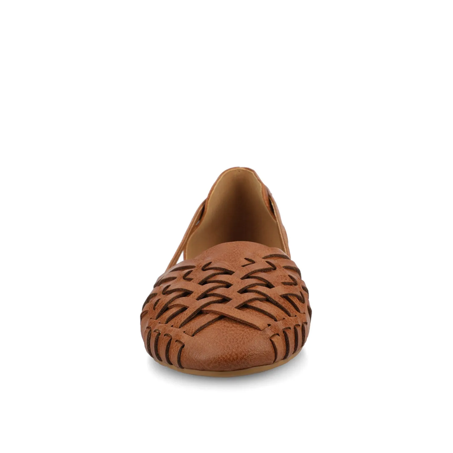 EKKO FAUX LEATHER FLATS IN WIDE