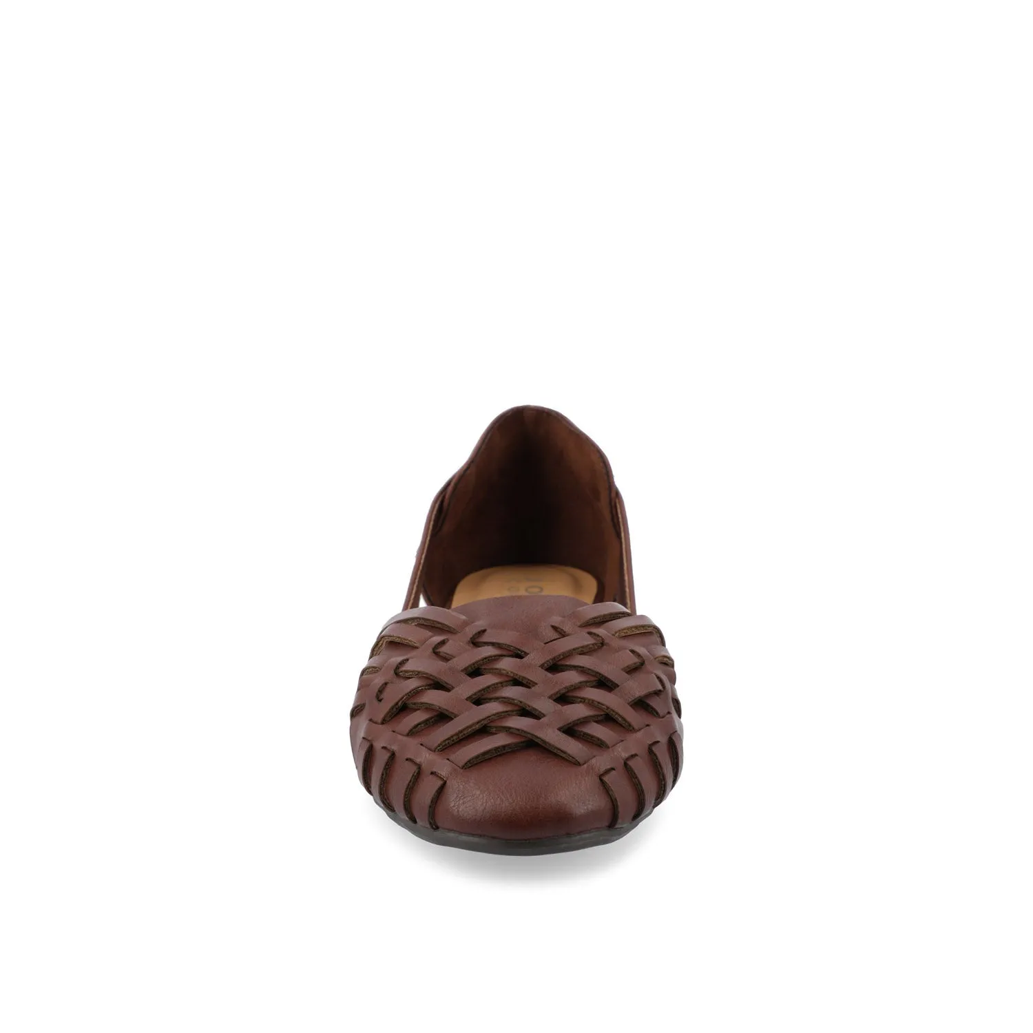 EKKO FAUX LEATHER FLATS IN WIDE