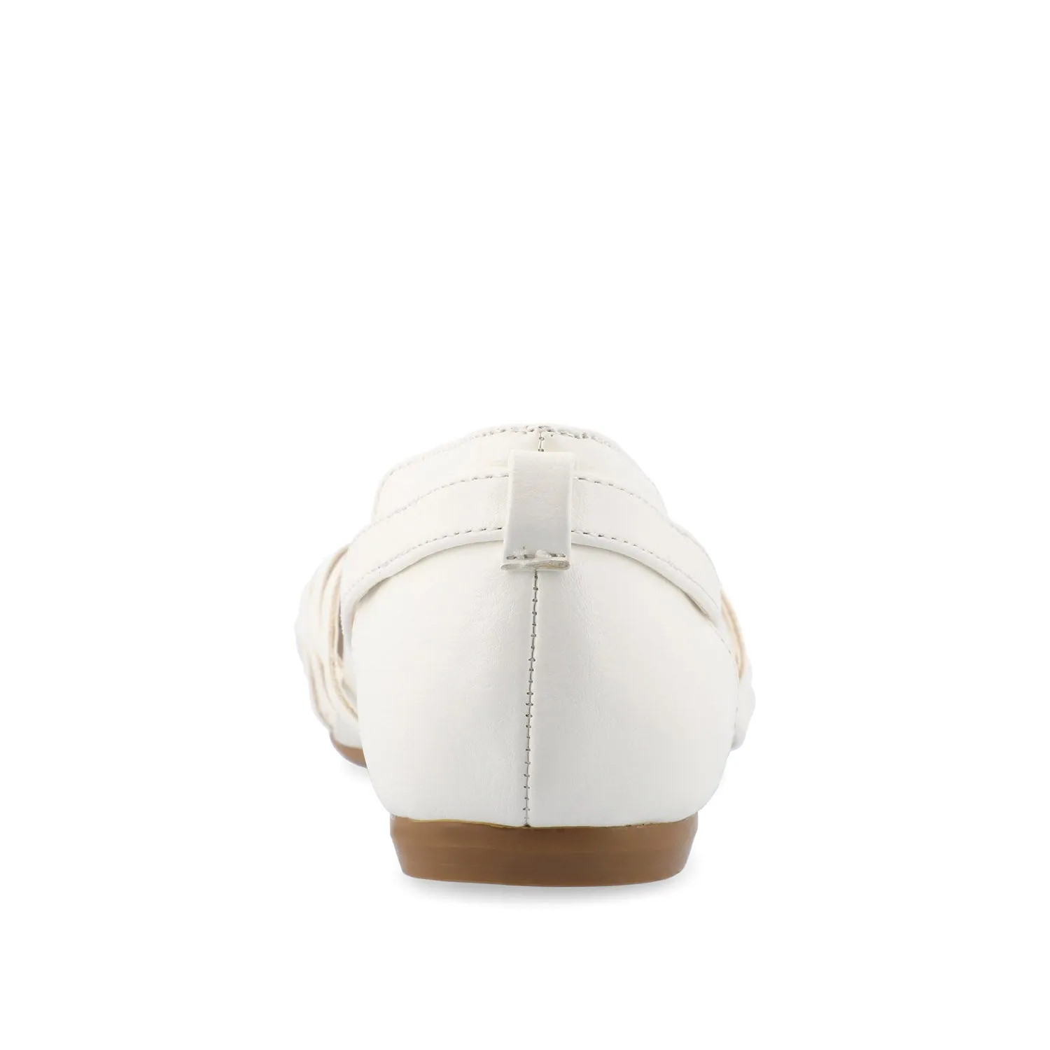 EKKO FAUX LEATHER FLATS IN WIDE