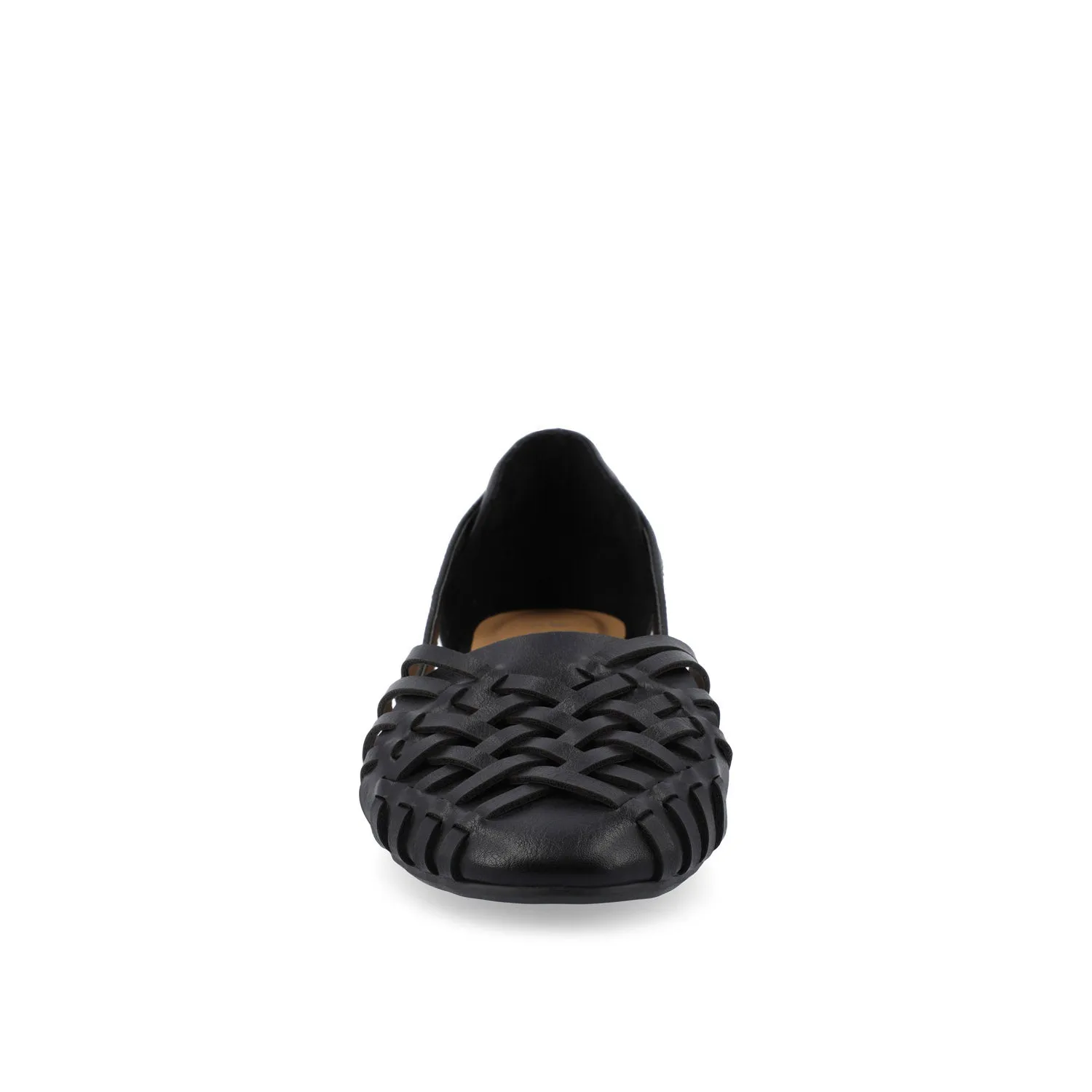 EKKO FAUX LEATHER FLATS IN WIDE