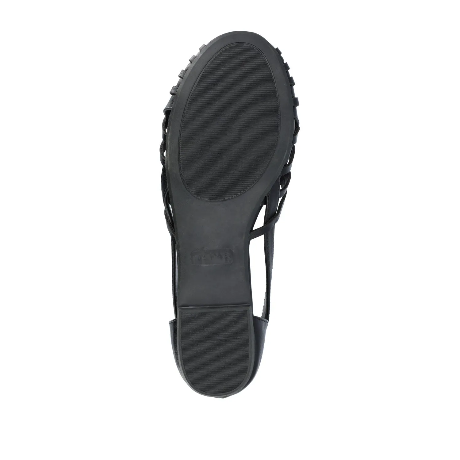 EKKO FAUX LEATHER FLATS IN WIDE