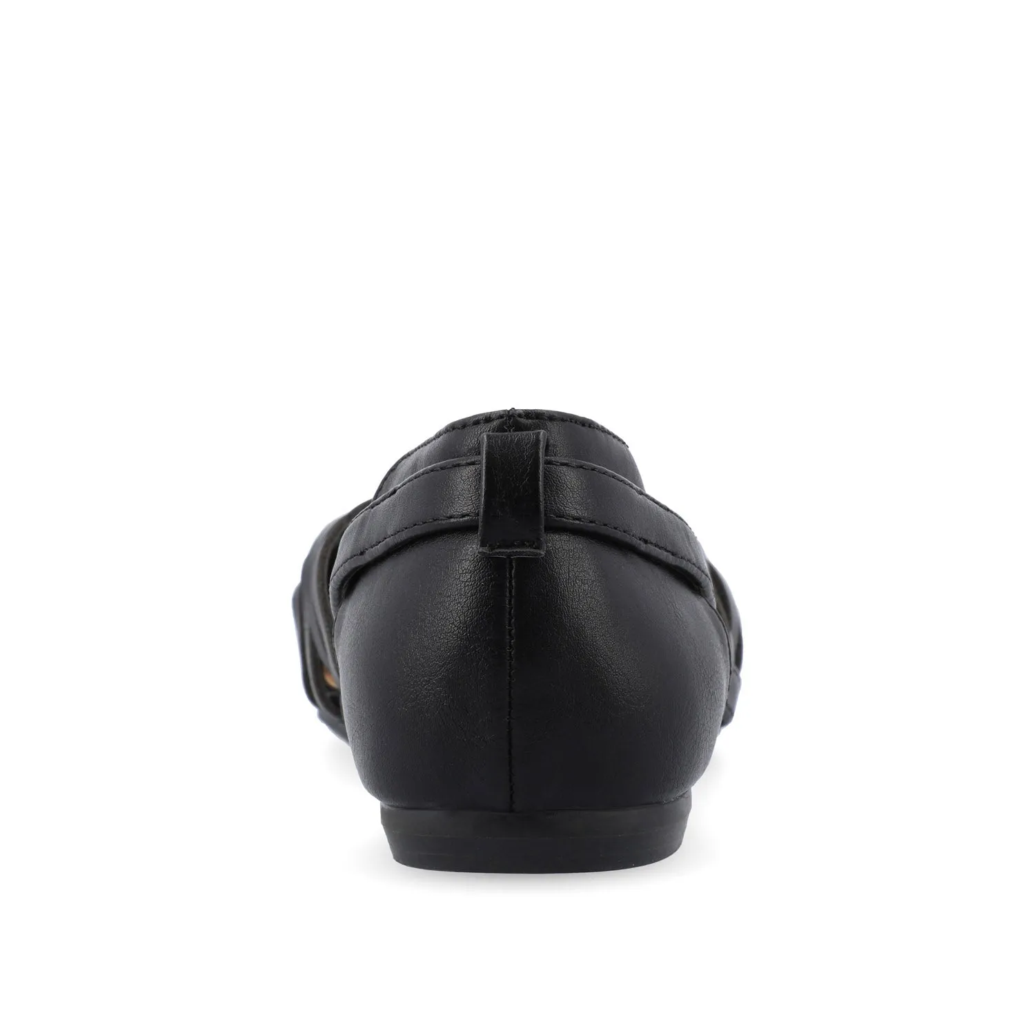 EKKO FAUX LEATHER FLATS IN WIDE