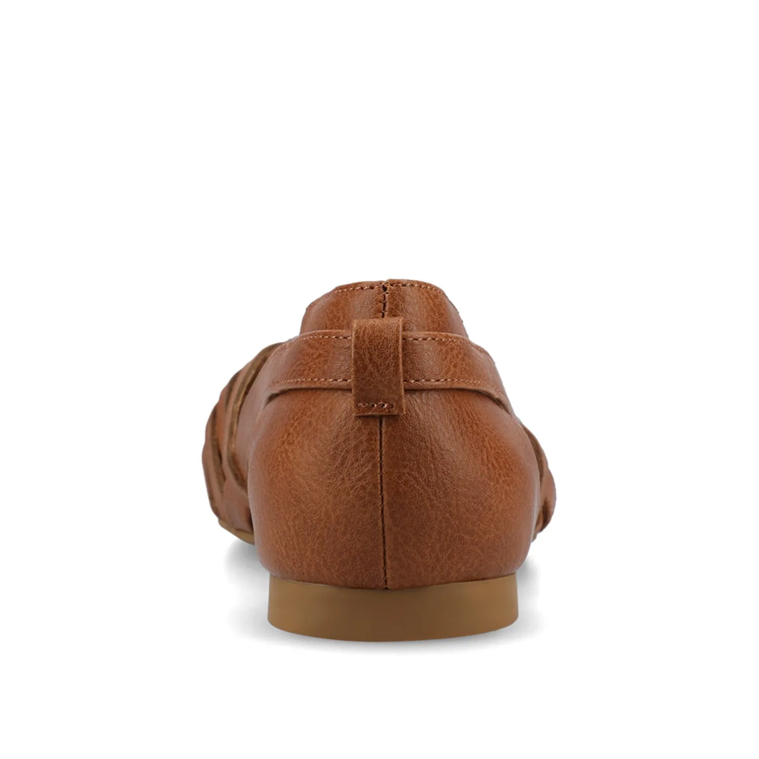 EKKO FAUX LEATHER FLATS IN WIDE