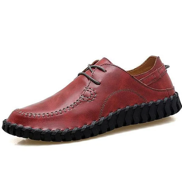 Fashion Handmade Brand Genuine leather men Flats