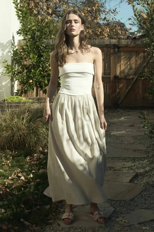 Fold over Midi Dress