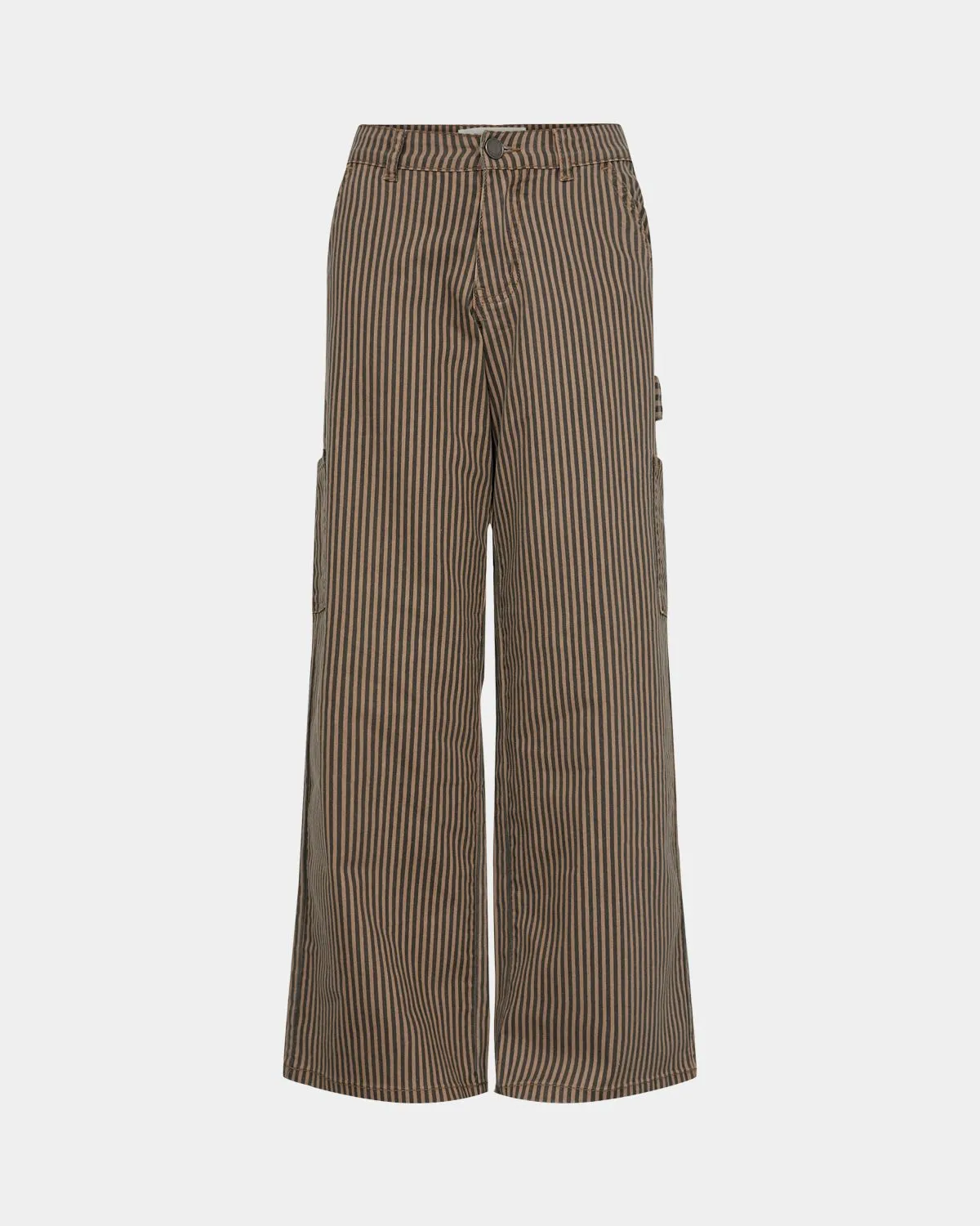 GITTESY TROUSERS - Chocolate brown