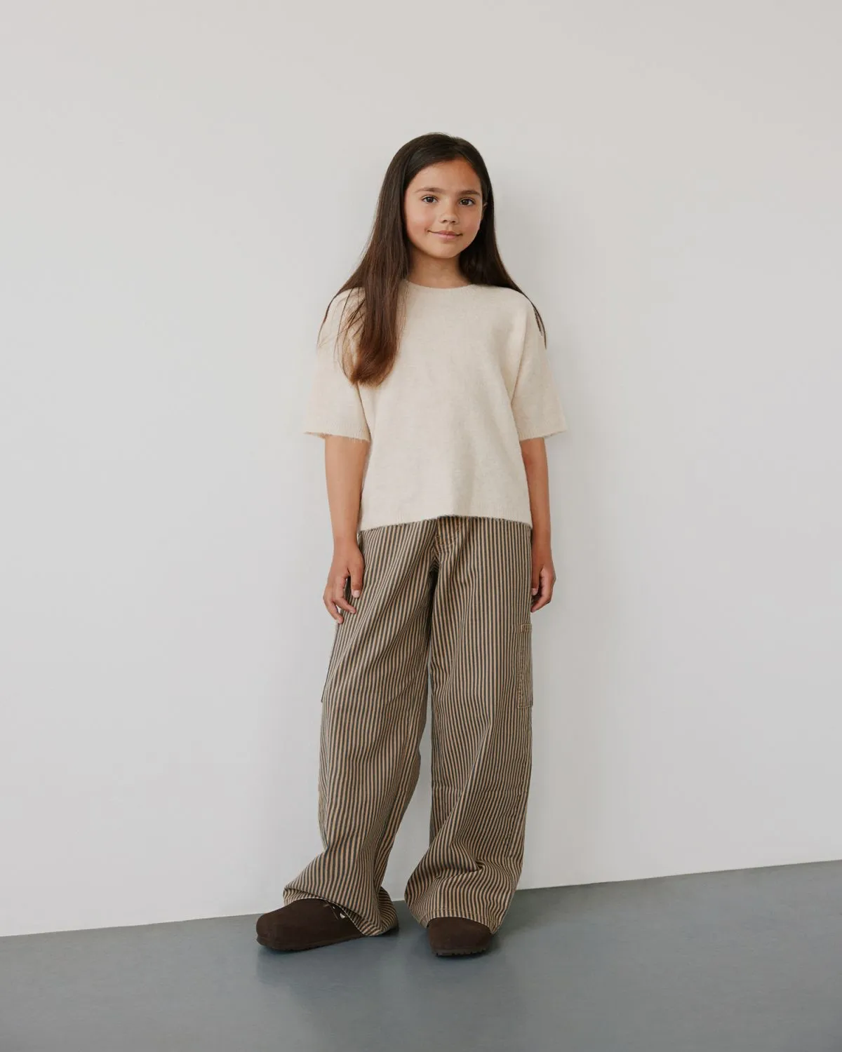 GITTESY TROUSERS - Chocolate brown