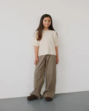 GITTESY TROUSERS - Chocolate brown
