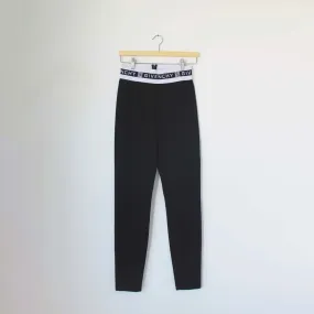 Givenchy black stretchy leggings with logo band
