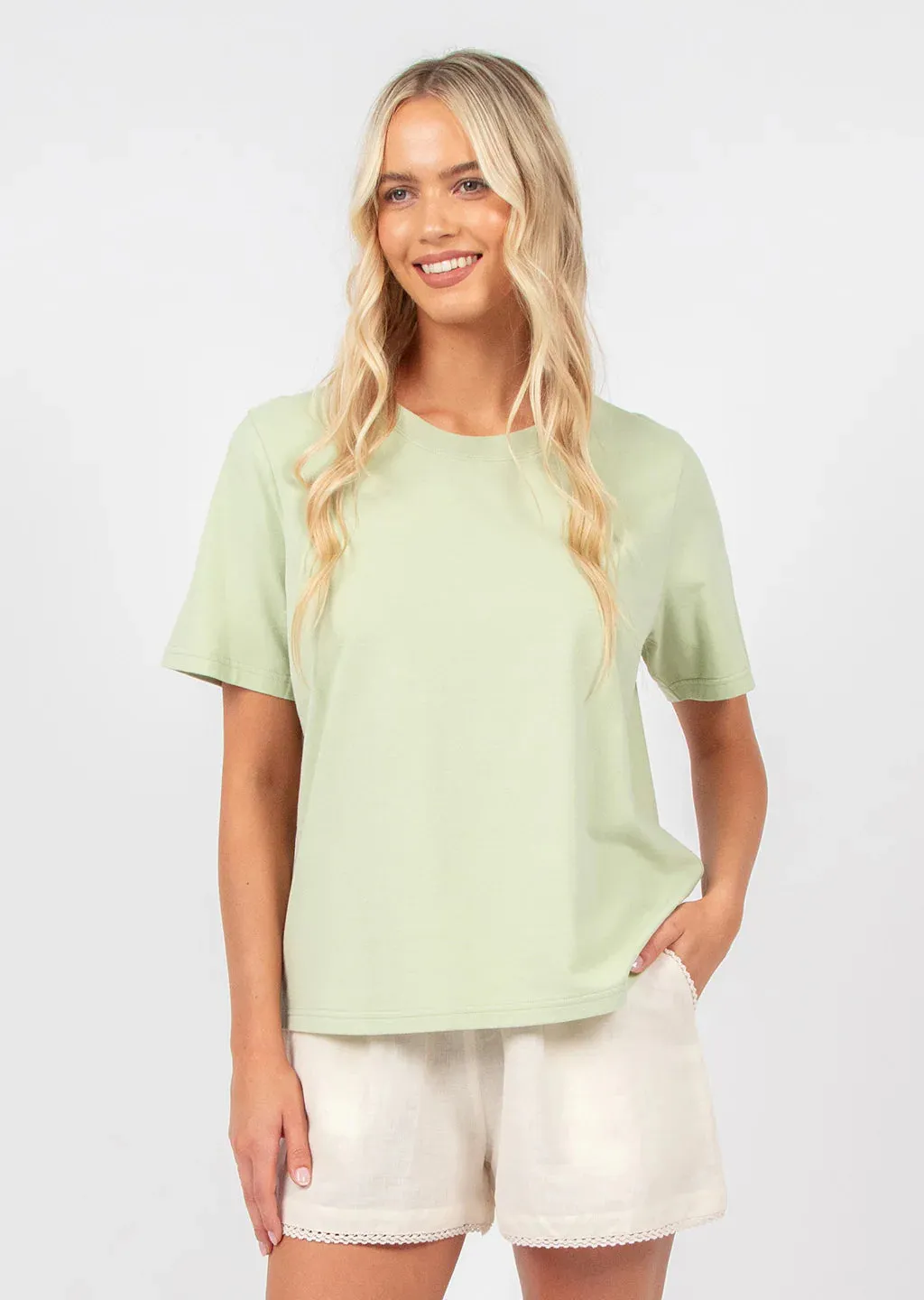 Heatwave Tee - Soft Green