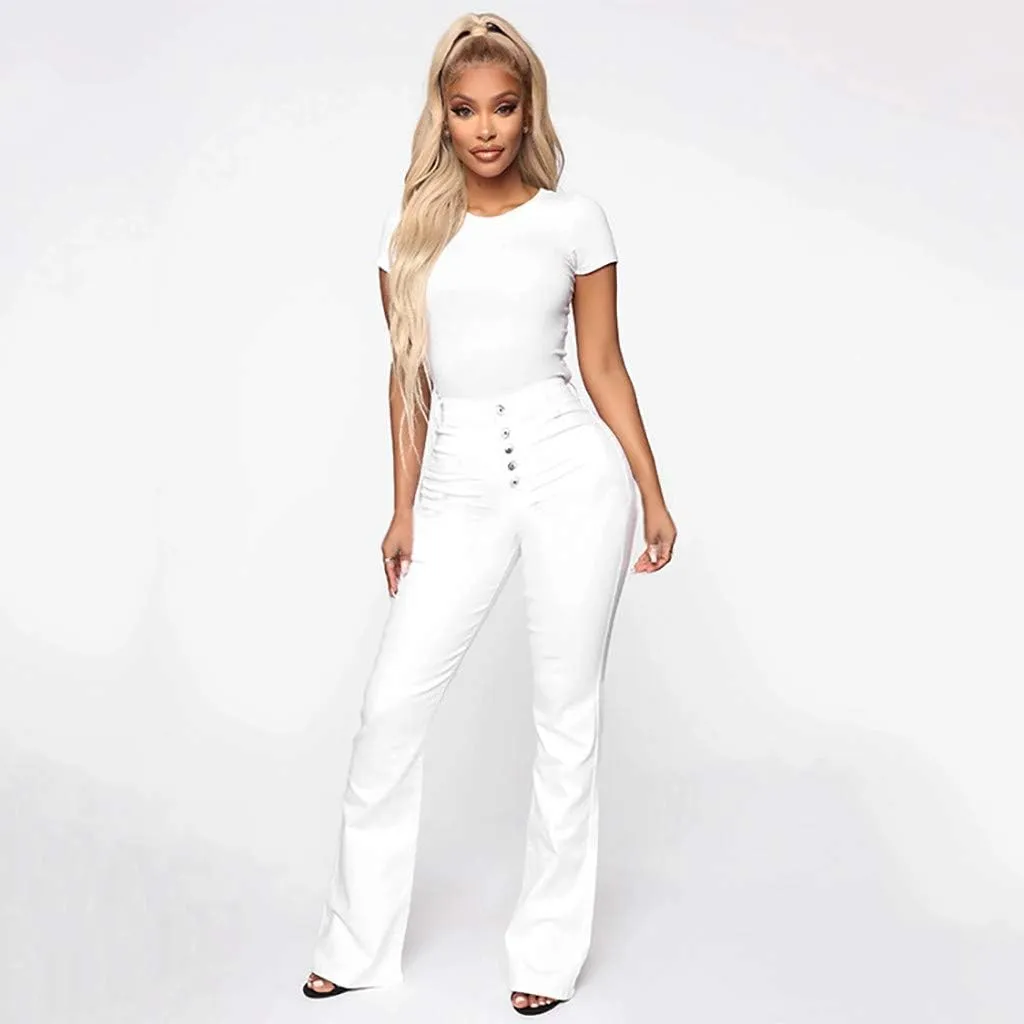 High Waisted Jeans for Women Jeans Poket Pants Mid Casual Denim Lace Women's Jeans High Waisted Jeans for Women