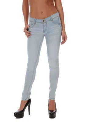 Hollywood Star Fashion Women's Basic Skinny Jeans Pants
