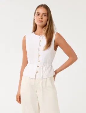 Immy Linen Vest