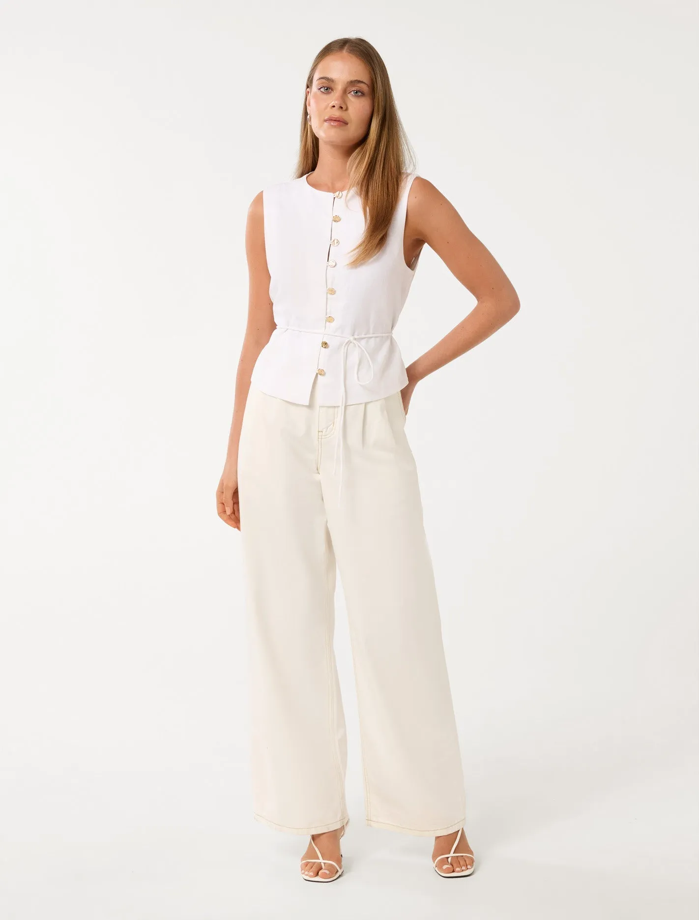 Immy Linen Vest