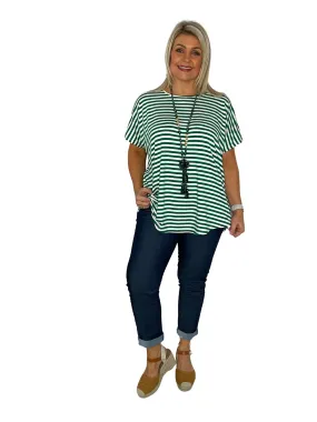 Kiara Comfy Stretchy Ankle Grazer Jeans.