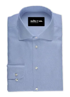 Light Blue Diagonal Twill Shirt