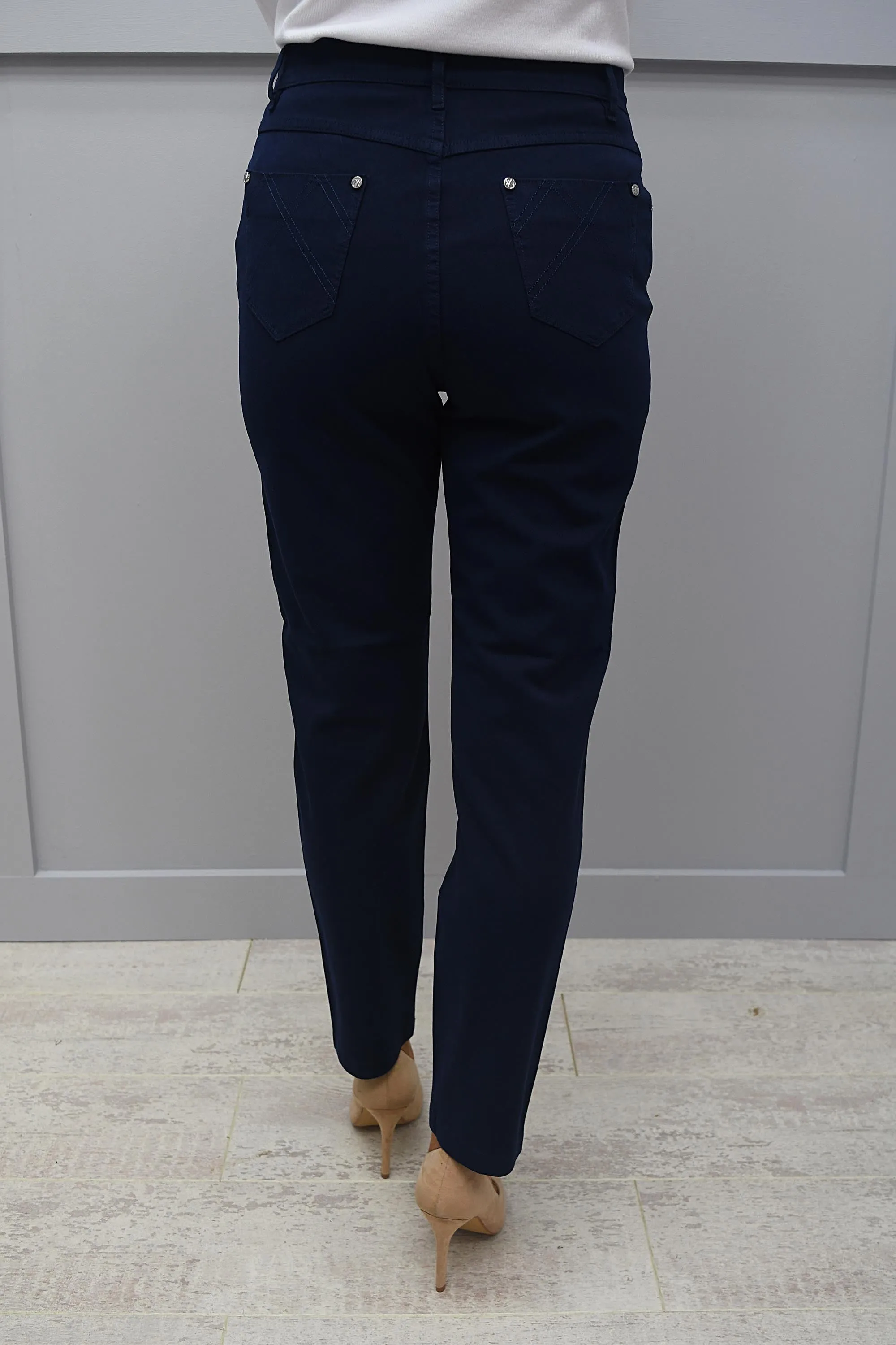 Marble Navy High Rise Jeans - 2400 103