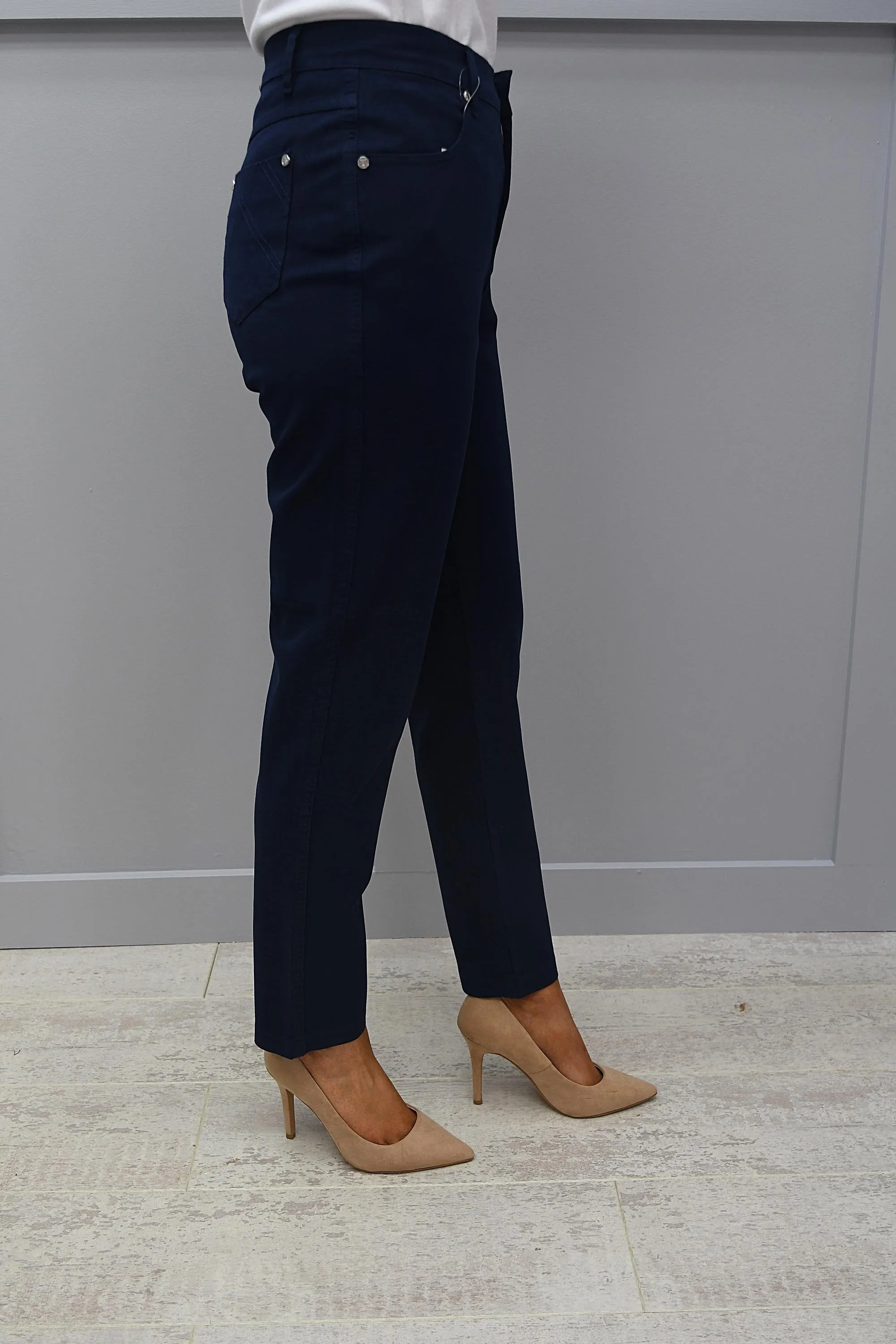 Marble Navy High Rise Jeans - 2400 103